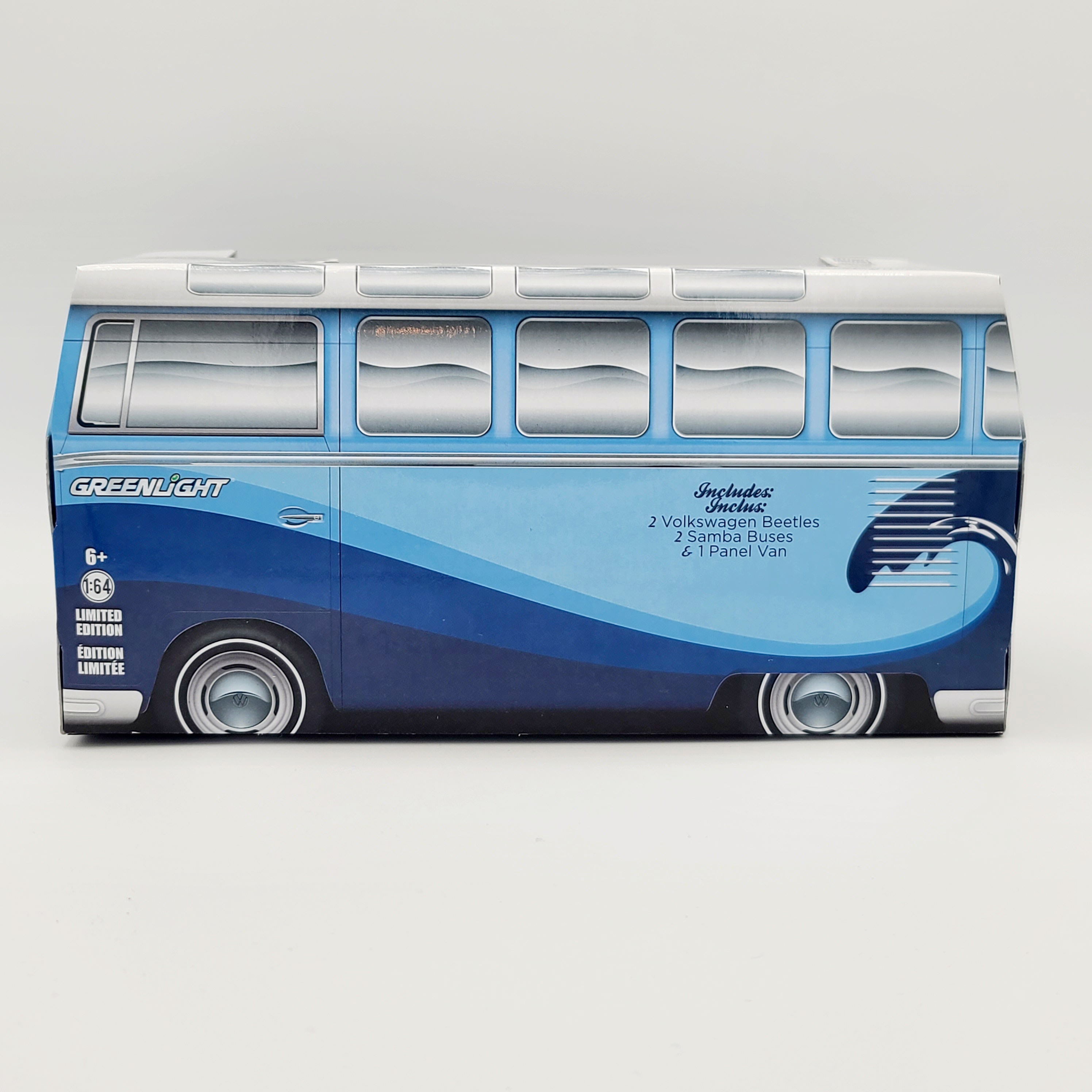GreenLight "Volkswagen Car Wash" 5 Car Box Set - VW Beetle Bug Van Bus - 1:64 (2014 Motor World - Limited Edition)